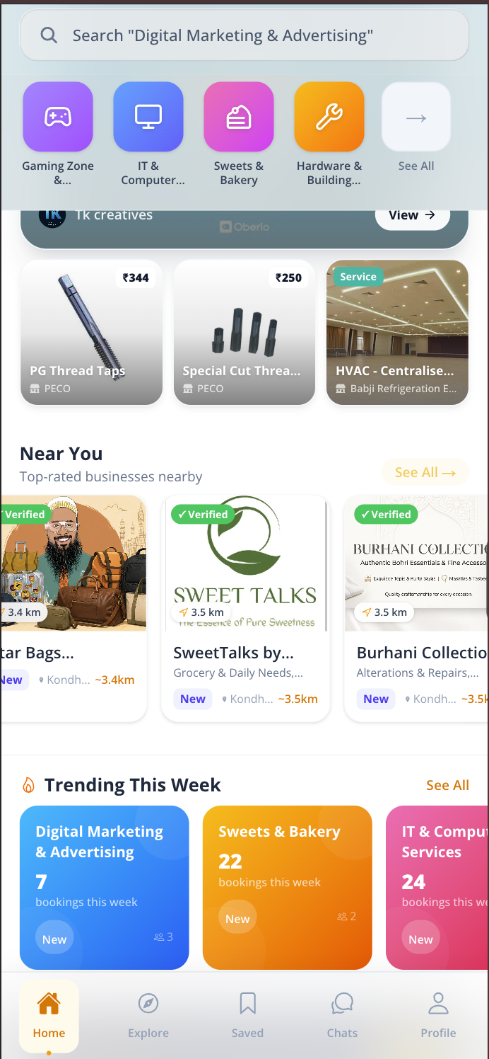 Tijarah provider profile showing Verified, Women-led, and Top Rated badges